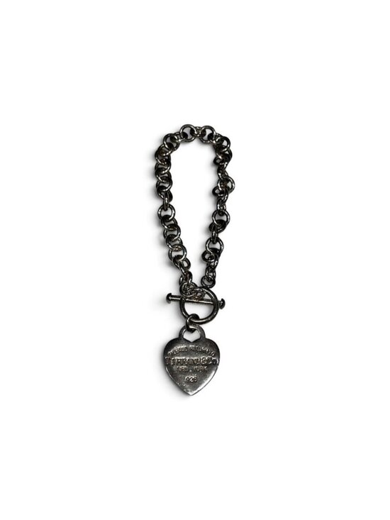 Tiffany & Co. Jewelry - Tiffany @ Co. sterling silver toggle bracelet heart charm